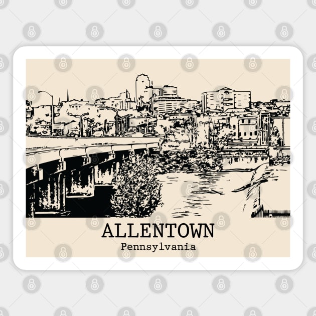 Allentown - Pennsylvania Magnet by Lakeric
